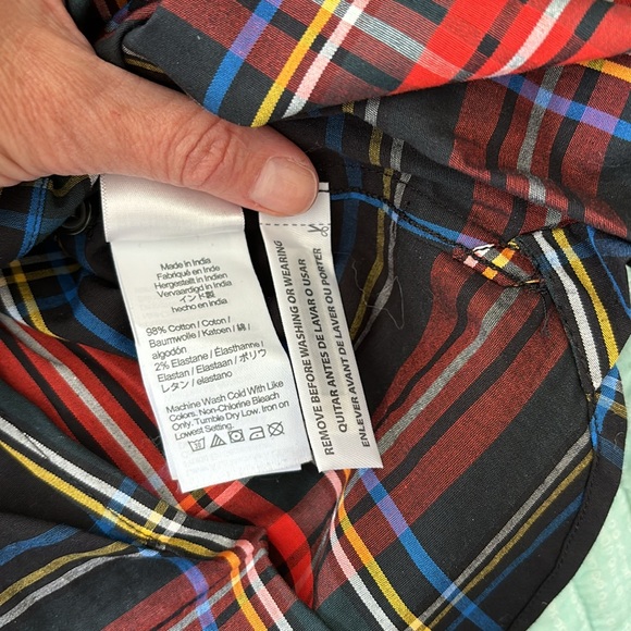 NWT J.Crew Slim fit tartan plaid button down - Picture 4 of 5